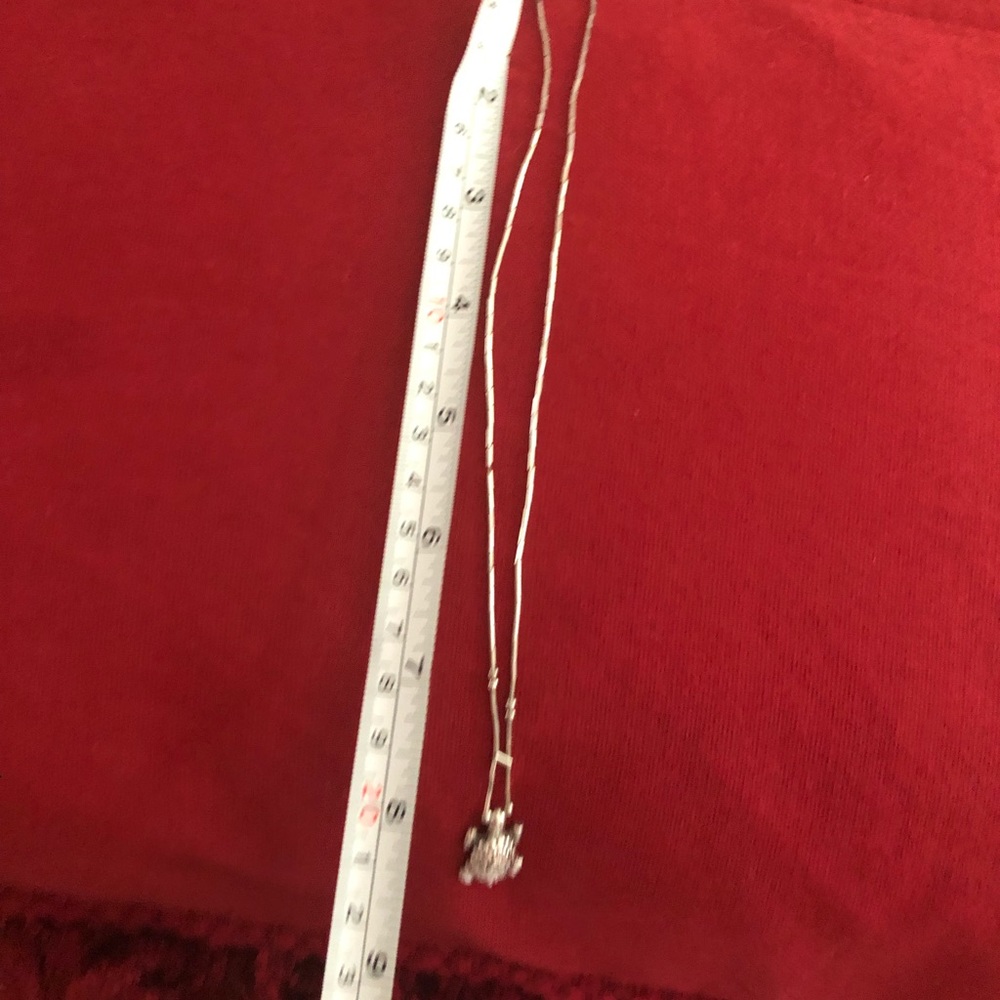 STERLING SILVER TURTLE CHARM NECKLACE - Picture 7 of 7